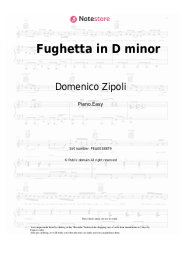 Sheet music, chords Domenico Zipoli - Fughetta in D minor