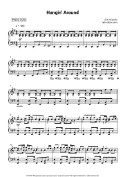 Sheet music, chords Eric Church - Hangin’ Around