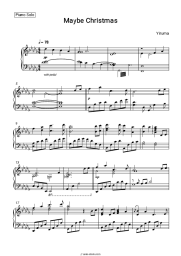 Sheet music, chords Yiruma - Maybe Christmas