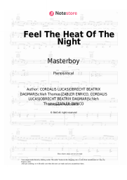Sheet music, chords Masterboy - Feel The Heat Of The Night