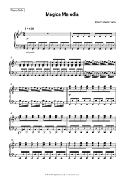 Sheet music, chords Rondo Veneziano - Magica Melodia