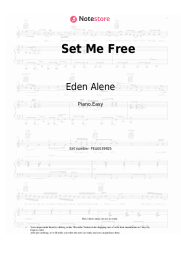 Sheet music, chords Eden Alene - Set Me Free