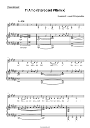 Sheet music, chords Stereoact, Howard Carpendale - Ti Amo (Stereoact #Remix)