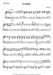 Sheet music, chords Teach-In - I'm Alone