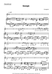 Sheet music, chords Pussycat - Georgie