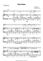 Sheet music, chords THE ROOP - Discoteque