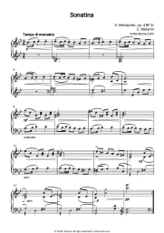 Sheet music, chords Erkki Melartin - Sonatina Op. 84, No. 2