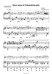 Sheet music, chords Räuber - Denn wenn et Trömmelche jeht
