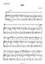 Sheet music, chords Kettcar - Balu