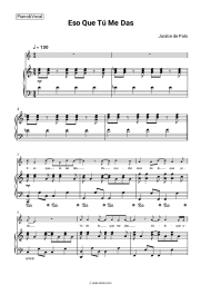 Sheet music, chords Jarabe de Palo - Eso Que Tú Me Das