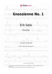 Sheet music, chords Erik Satie - Gnossienne No.1 Lent