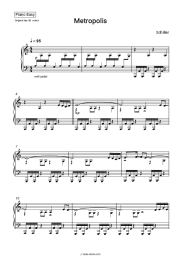 Sheet music, chords Schiller - Metropolis