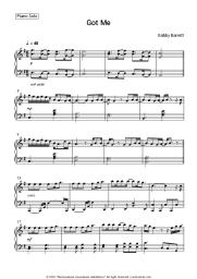 Sheet music, chords Gabby Barrett - Got Me