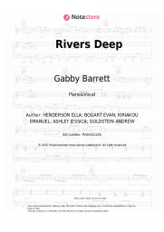 Sheet music, chords Gabby Barrett - Rivers Deep