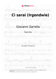 Sheet music, chords Giovanni Zarrella, Pietro Lombardi - Ci sarai (Irgendwie)