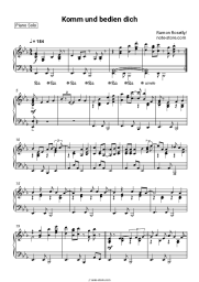 Sheet music, chords Ramon Roselly - Komm und bedien dich