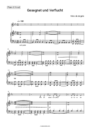 Sheet music, chords Nino de Angelo - Gesegnet und Verflucht