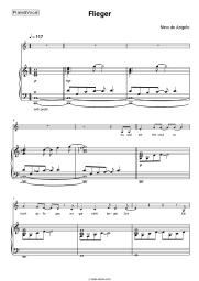 Sheet music, chords Nino de Angelo - Flieger