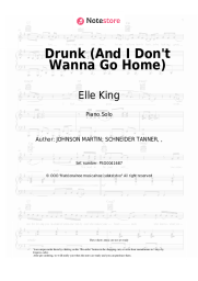 Sheet music, chords Elle King, Miranda Lambert - Drunk (And I Don't Wanna Go Home)