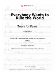 Sheet music, chords Tears for Fears - Everybody Wants to Rule the World