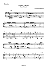 Sheet music, chords Marcin Przybyłowicz - The Wolven Storm (Priscilla's song)