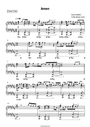 Sheet music, chords Ana Soklic - Amen