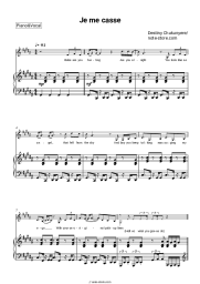 Sheet music, chords Destiny Chukunyere - Je me casse