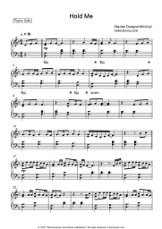 Sheet music, chords Starian Dwayne McCoy - Hold Me