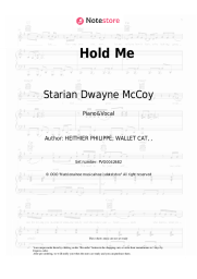 Sheet music, chords Starian Dwayne McCoy - Hold Me
