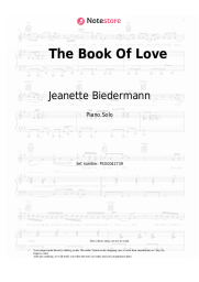 Sheet music, chords Jeanette Biedermann - The Book Of Love