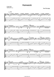 Sheet music, chords Ilse DeLange - Homesick