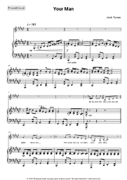 Sheet music, chords Josh Turner - Your Man