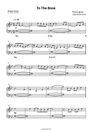 Sheet music, chords Pamungkas - To The Bone