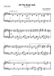 Sheet music, chords Ray Charles - Hit The Road Jack