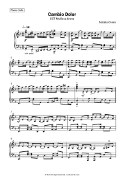 Sheet music, chords Natalia Oreiro - Cambio Dolor (OST Muñeca brava)