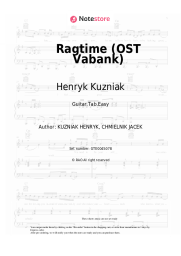 Sheet music, chords Henryk Kuzniak - Ragtime (OST Vabank)