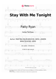 Sheet music, chords Patty Ryan - Stay With Me Tonight