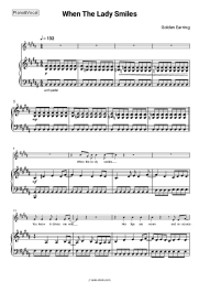 Sheet music, chords Golden Earring - When The Lady Smiles