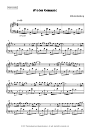 Sheet music, chords Udo Lindenberg - Wieder genauso