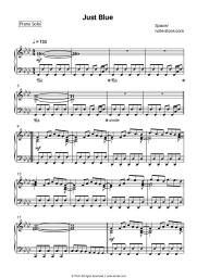 Sheet music, chords Space - Just Blue
