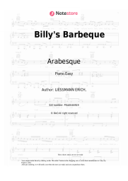 Sheet music, chords Arabesque - Billy's Barbeque