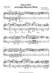 Sheet music, chords Perez Prado - Cherry Pink and Apple Blossom White