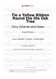 Sheet music, chords Tony Orlando and Dawn - Tie a Yellow Ribbon Round the Ole Oak Tree