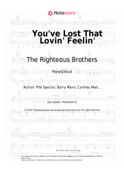 Sheet music, chords The Righteous Brothers - You've Lost That Lovin' Feelin'