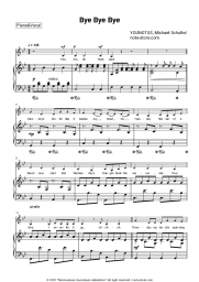 Sheet music, chords YOUNOTUS, Michael Schulte - Bye Bye Bye