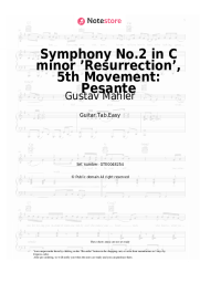 Sheet music, chords Gustav Mahler - Symphony No.2 in C minor ’Resurrection’, 5th Movement: Pesante