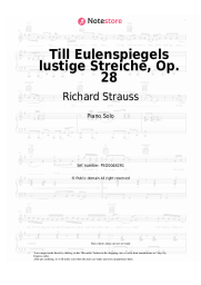 Sheet music, chords Richard Strauss - Till Eulenspiegels lustige Streiche, Op. 28