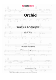 Sheet music, chords Wassili Andrejew - Orchid