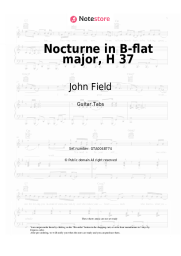 Sheet music, chords John Field - Nocturne in B-flat major, H 37