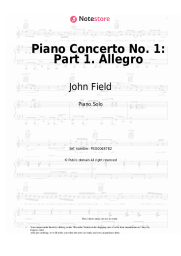 Sheet music, chords John Field - Piano Concerto No. 1: Part 1. Allegro